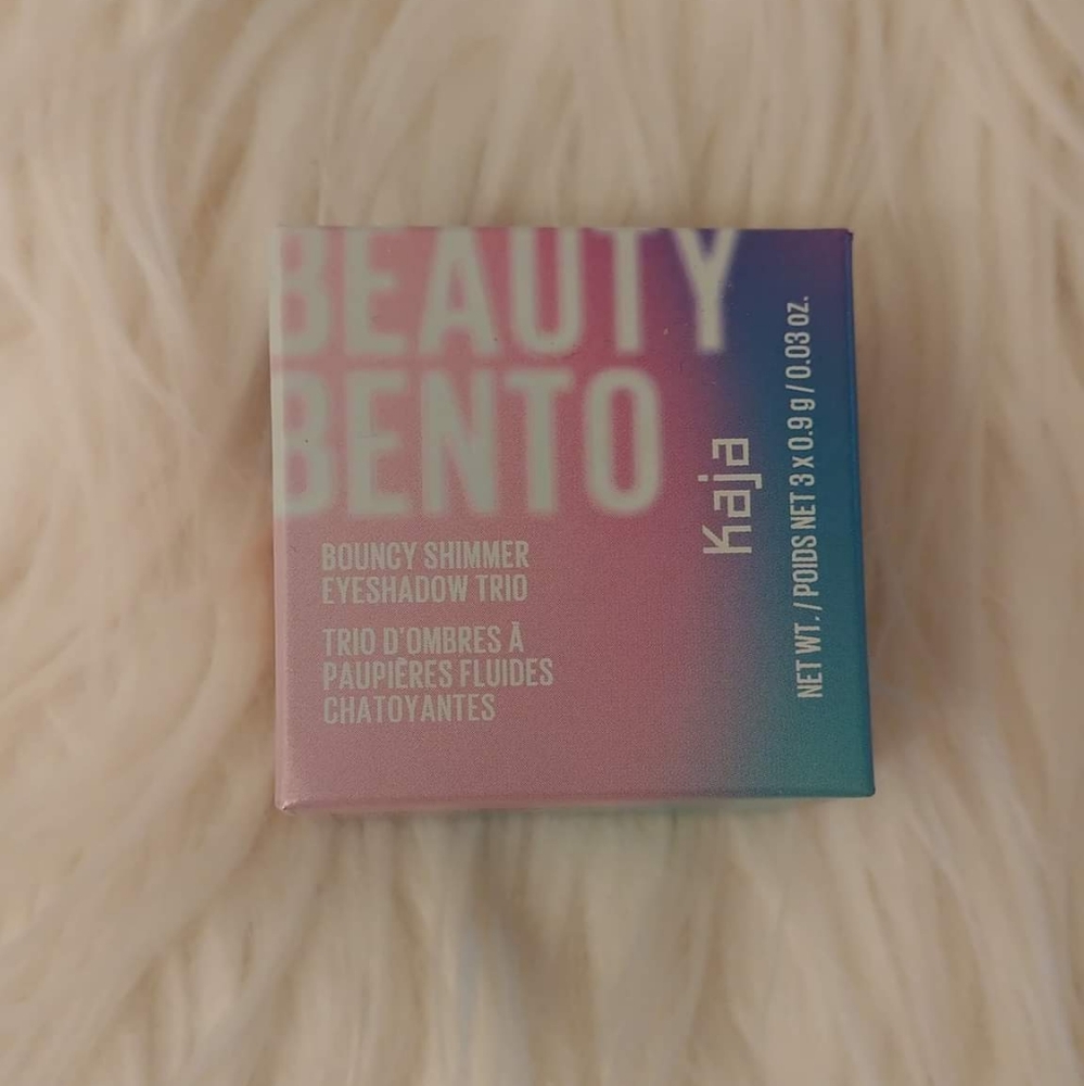 💝NWT KAJA BEAUTY BENTO BOUNCY SHIMMER EYESHADOW TRIO 02 ORANGE BLOSSOM